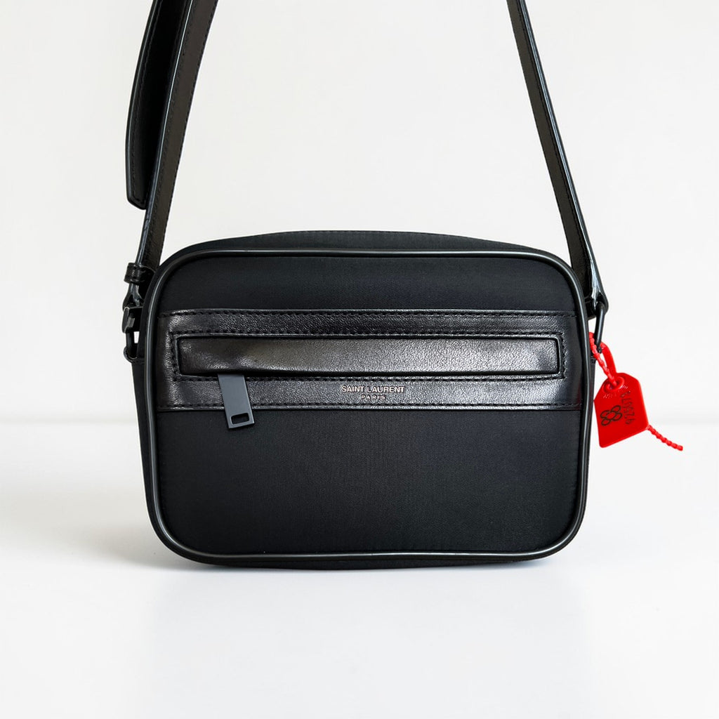 Saint Laurent Nylon Mini Camera Bag With Leather Details
