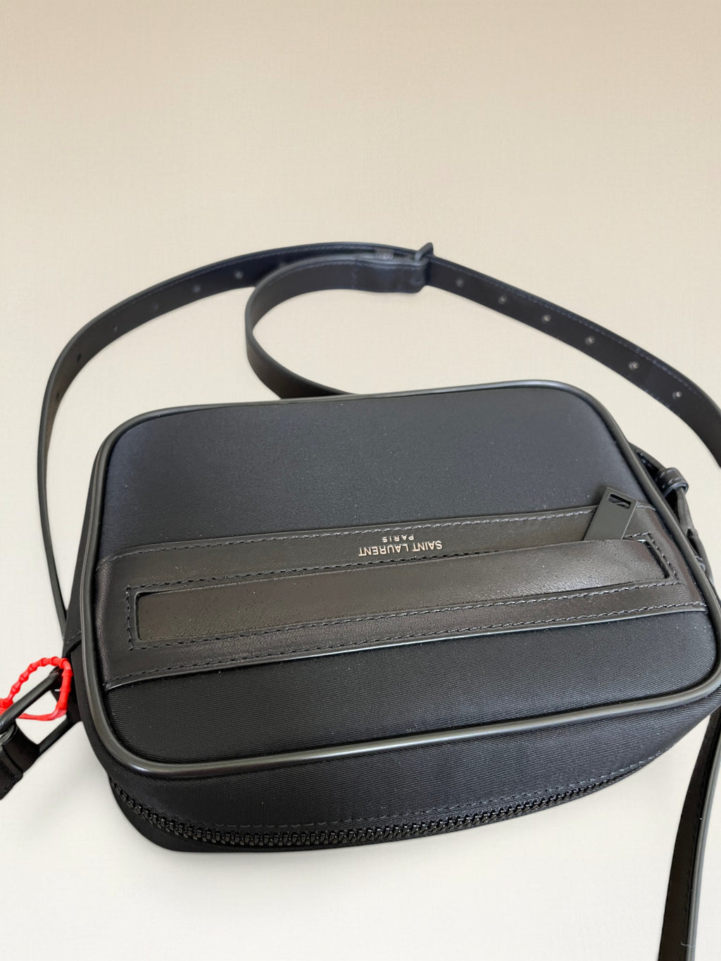 Saint Laurent Nylon Mini Camera Bag With Leather Details