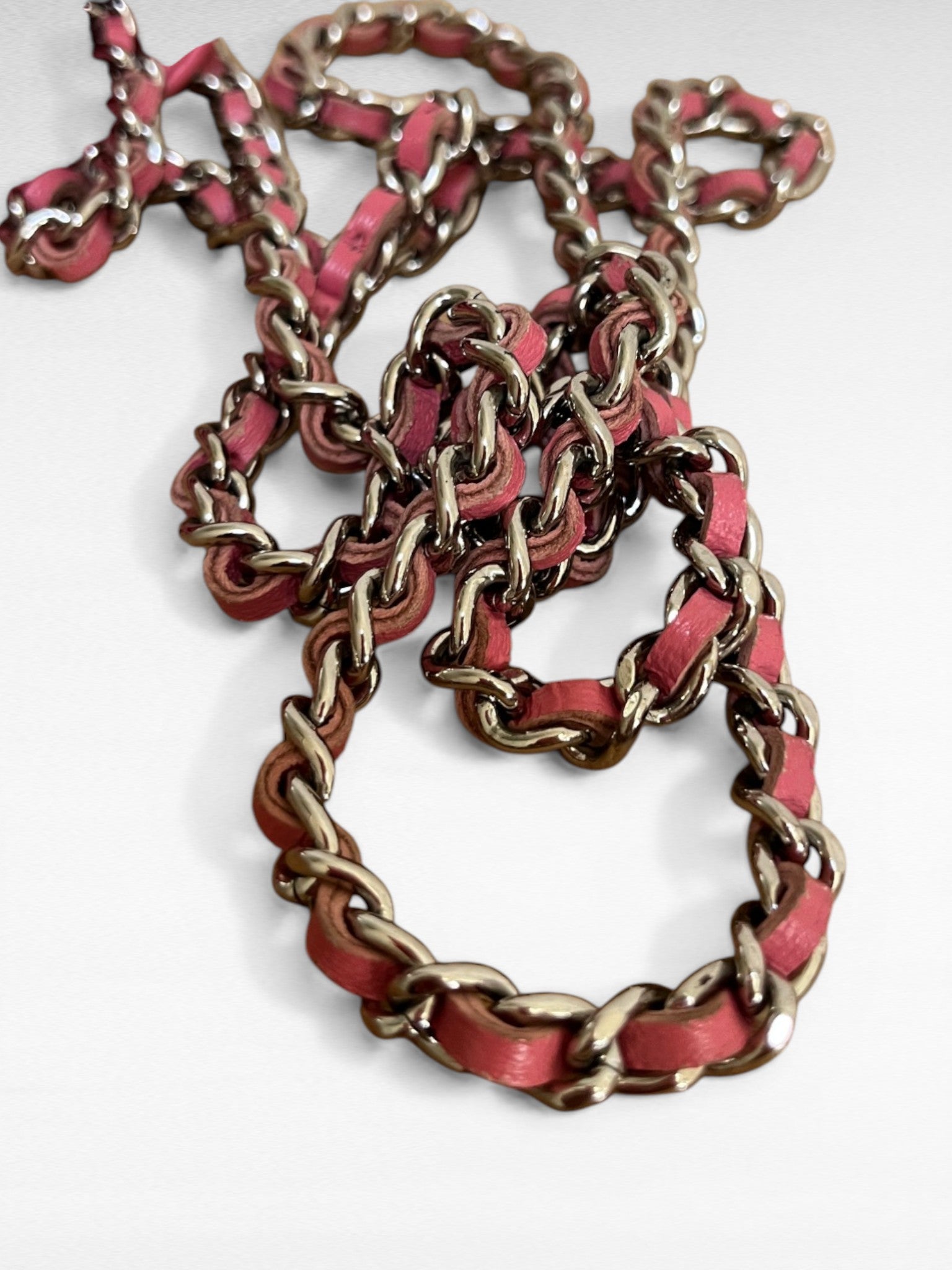Chanel Lambskin Classic Wallet On Chain Pink Silver Hardware