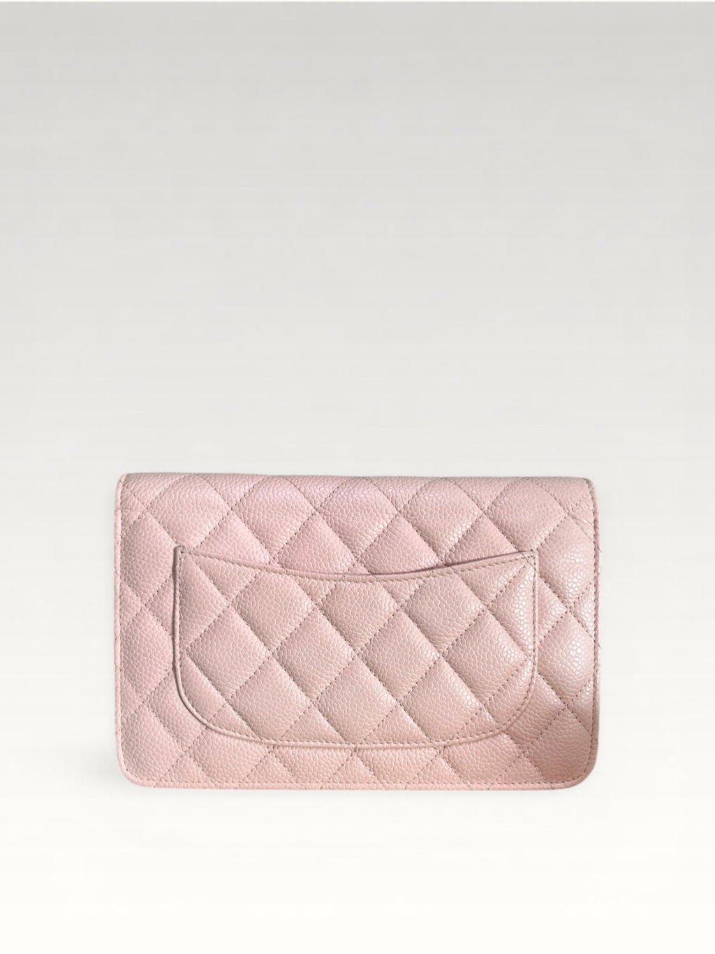 2013-2014 Chanel Classic Wallet On Chain Caviar Pink