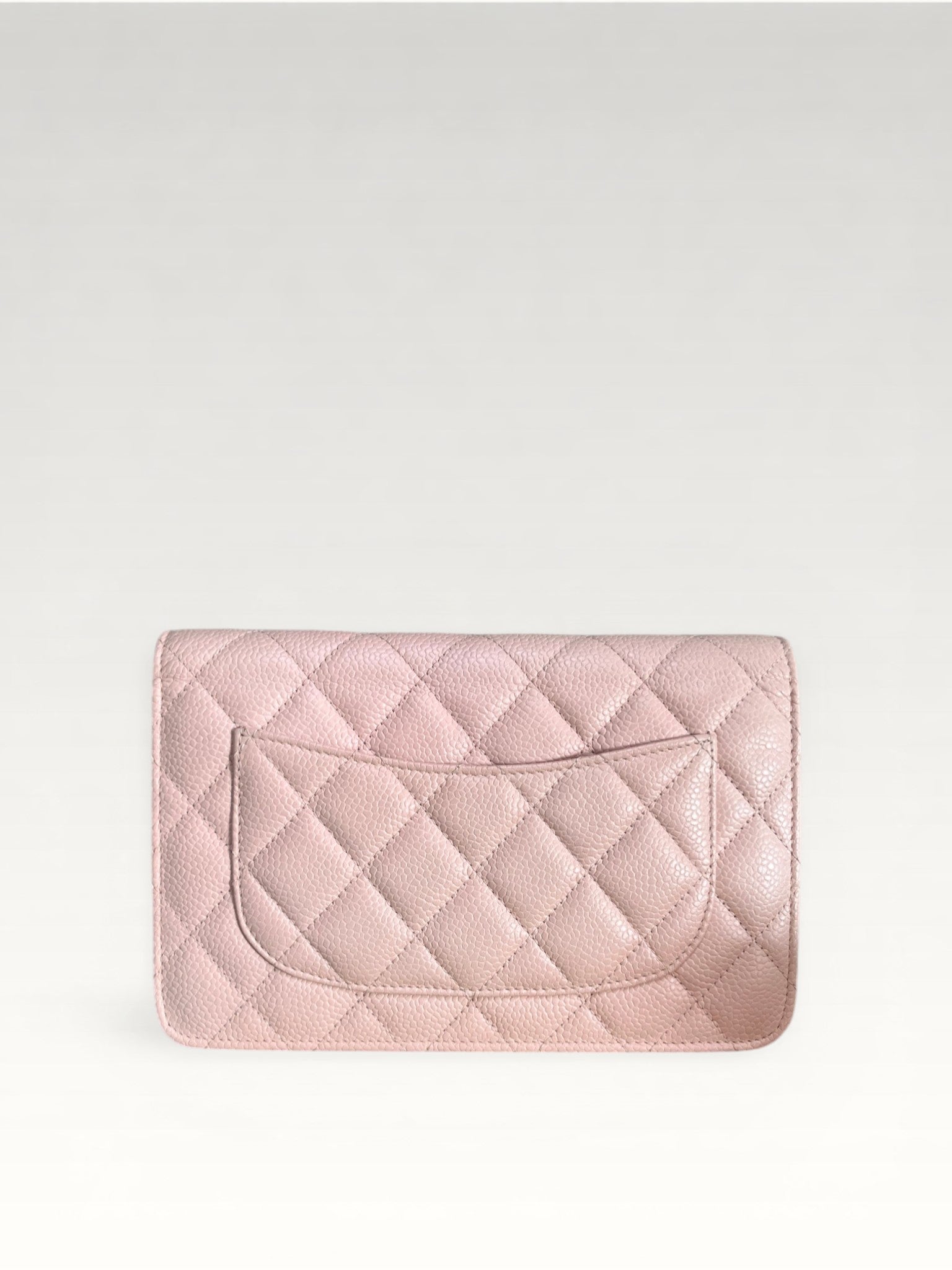2013-2014 Chanel Classic Wallet On Chain Caviar Pink