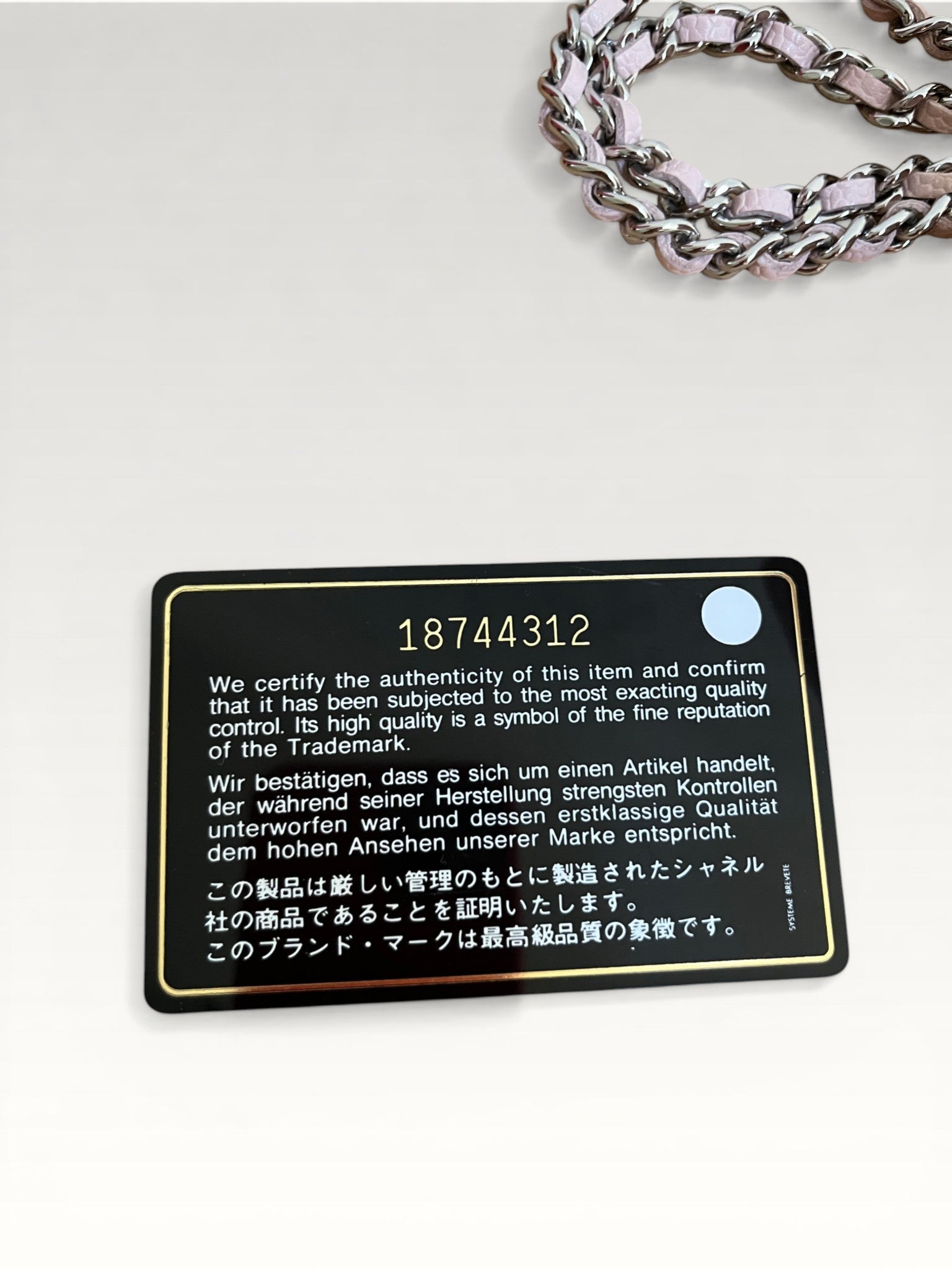 2013-2014 Chanel Classic Wallet On Chain Caviar Pink