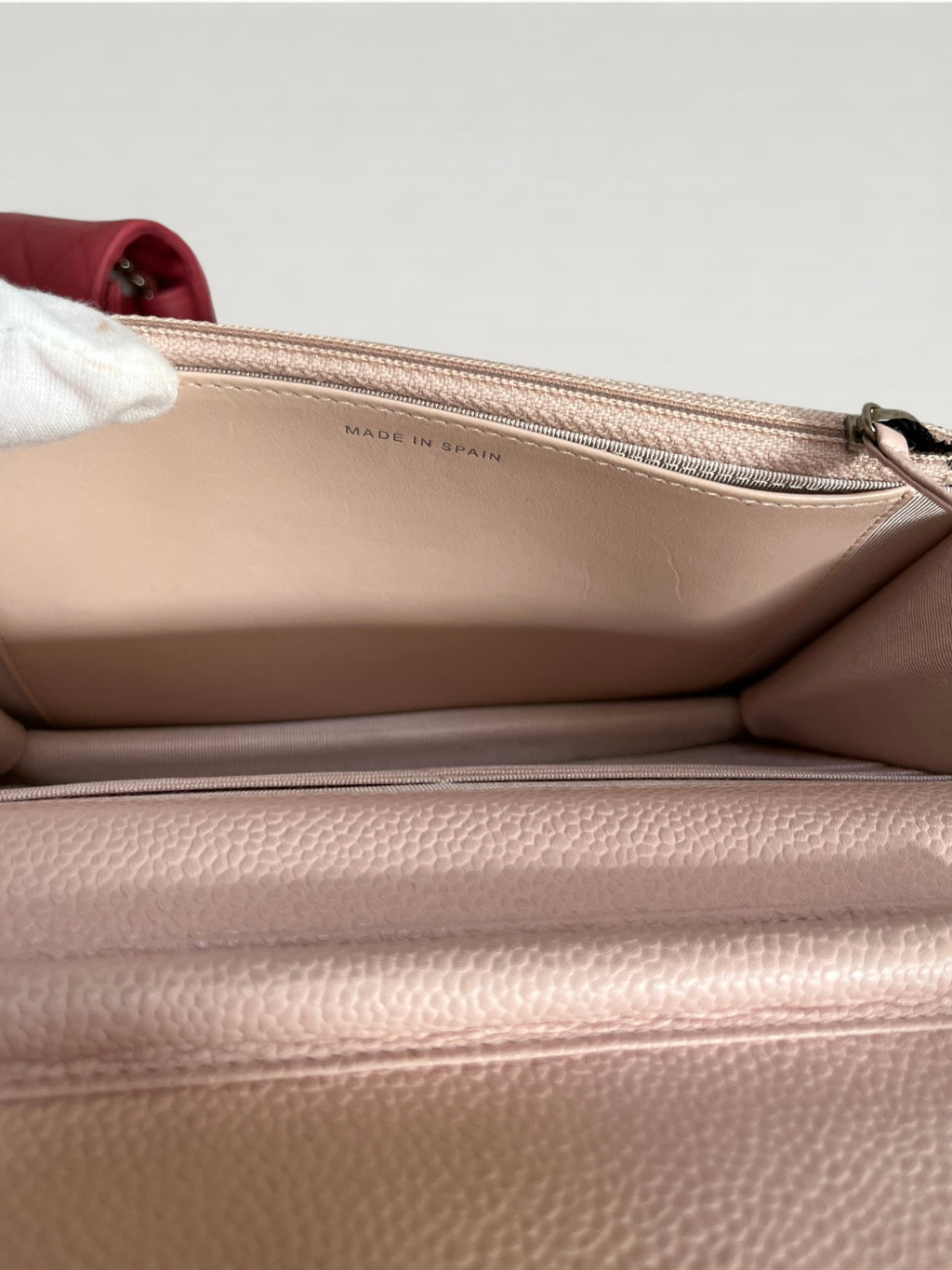 2013-2014 Chanel Classic Wallet On Chain Caviar Pink
