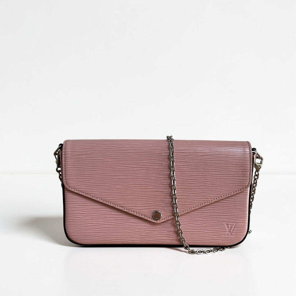 Louis Vuitton Felicie Pochette Epi Leather Light Pink