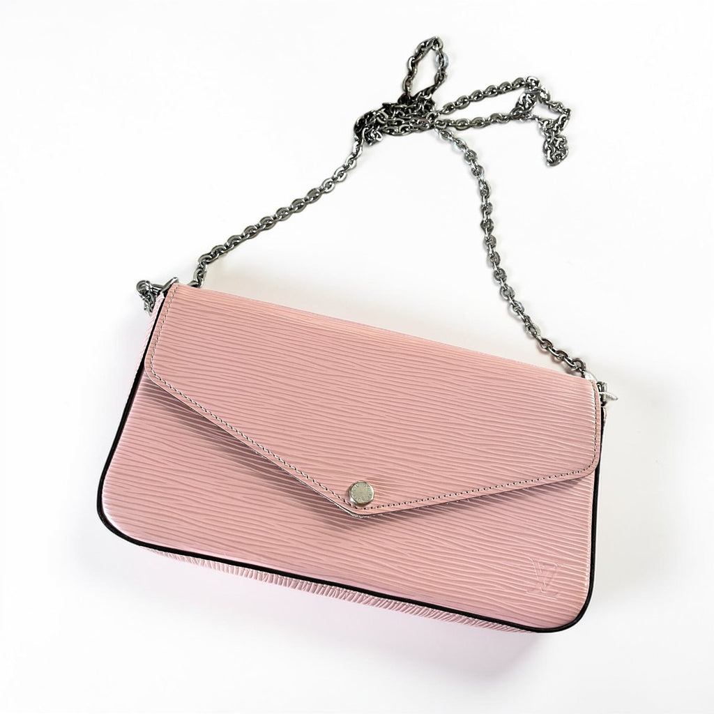 Louis Vuitton Felicie Pochette Epi Leather Light Pink