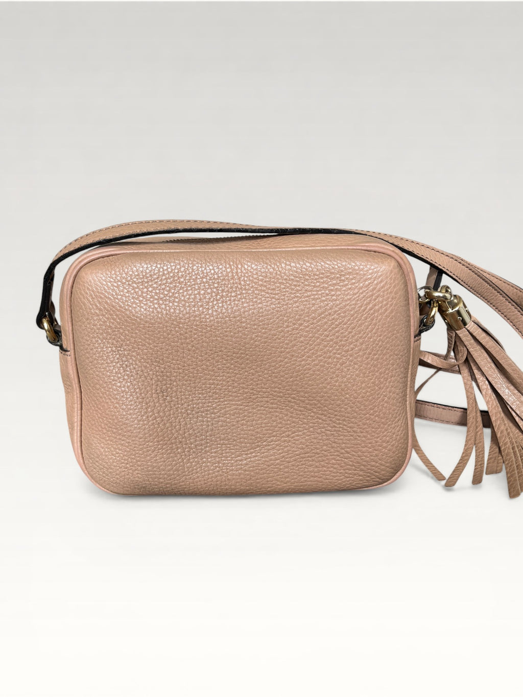 Gucci Soho Disco Bag Rose Beige Pebbled Leather