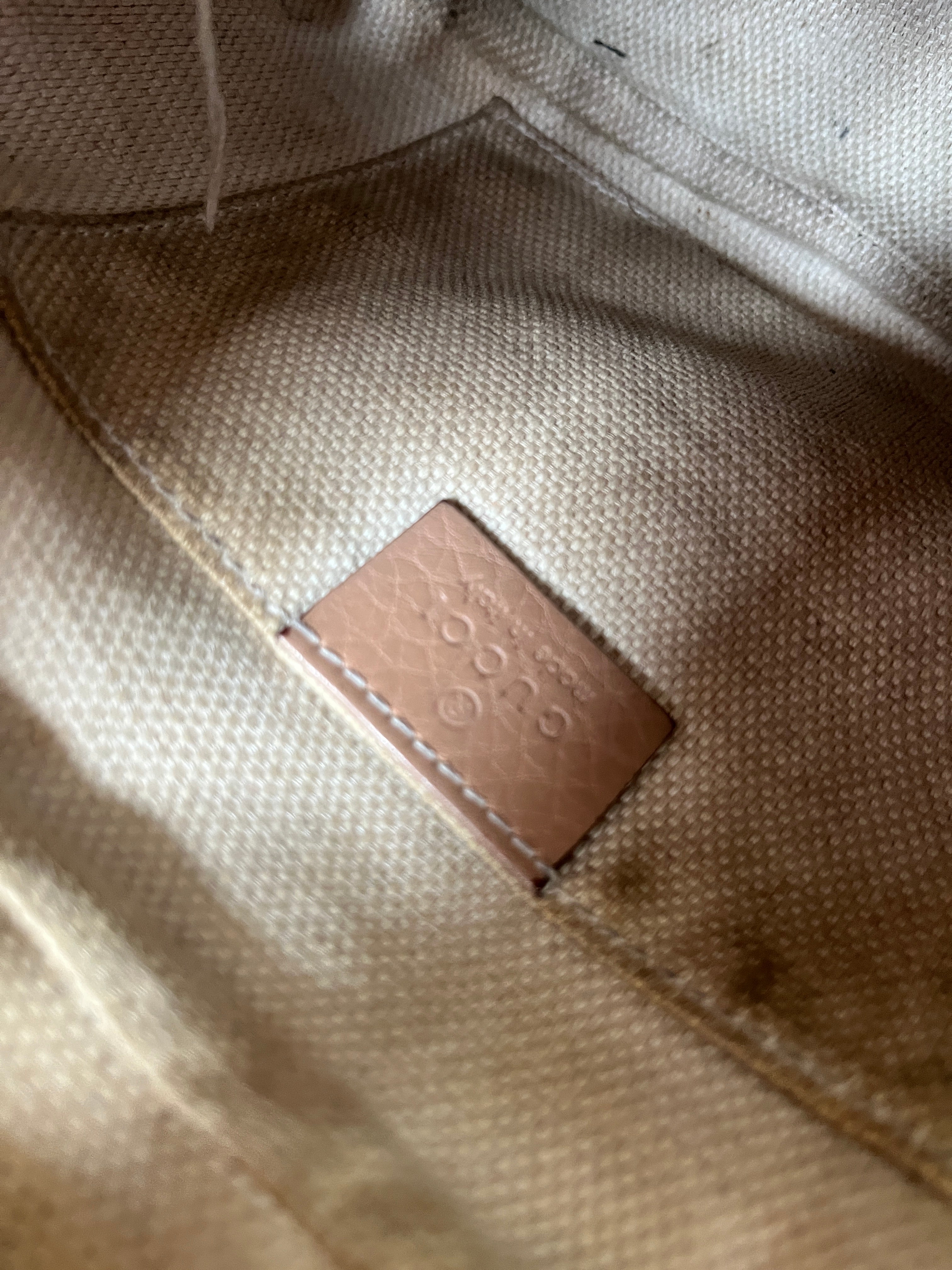 Gucci Soho Disco Bag Rose Beige Pebbled Leather