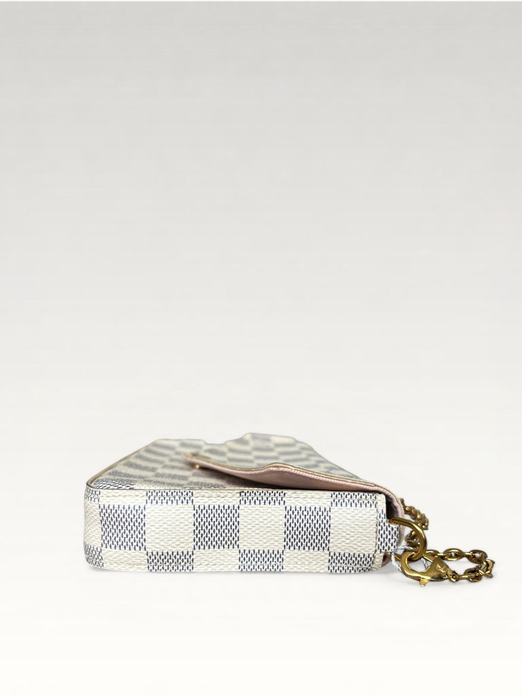 Louis Vuitton Felicie Pochette Damier Azur Coated Canvas