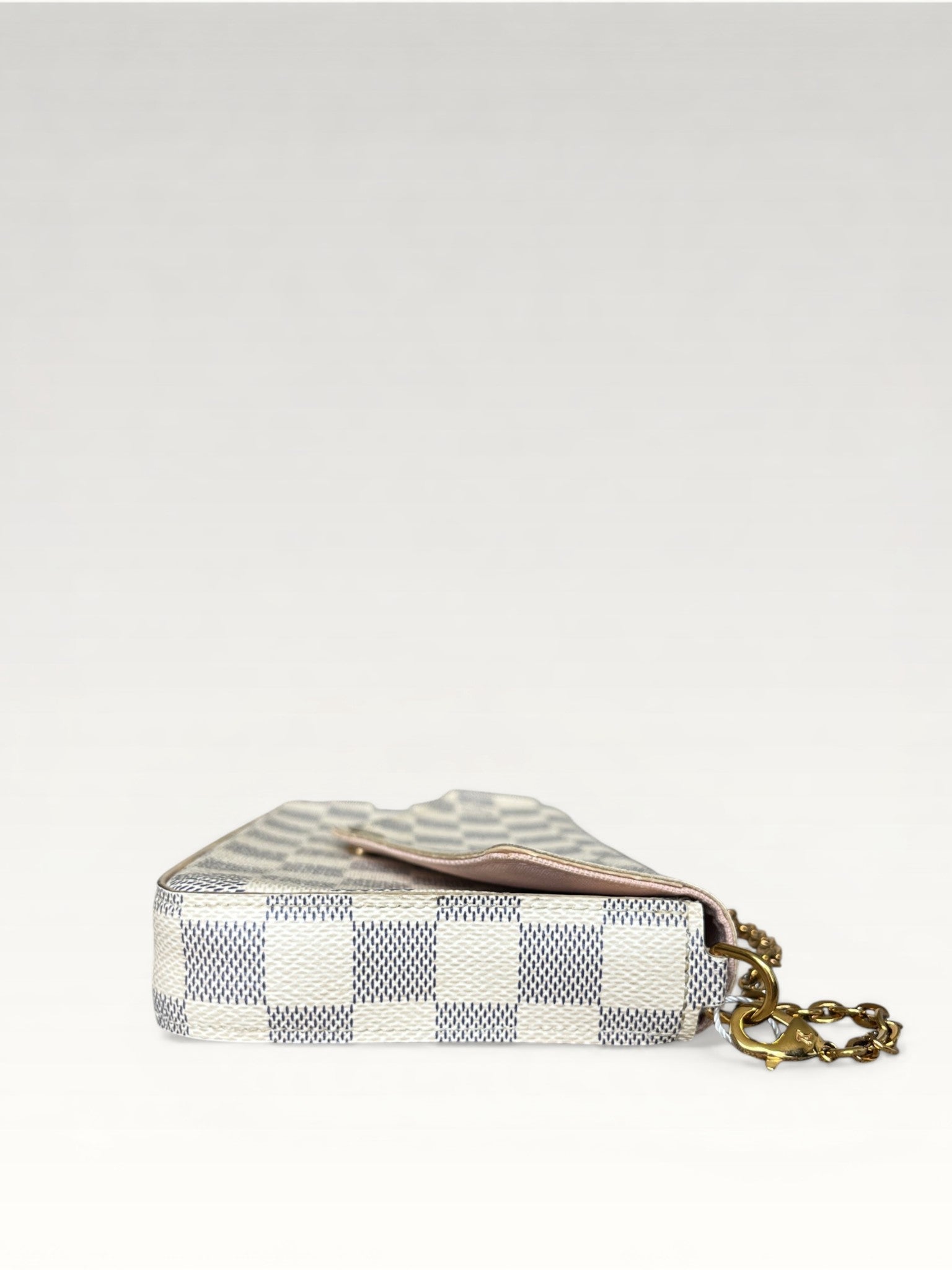 Louis Vuitton Felicie Pochette Damier Azur Coated Canvas