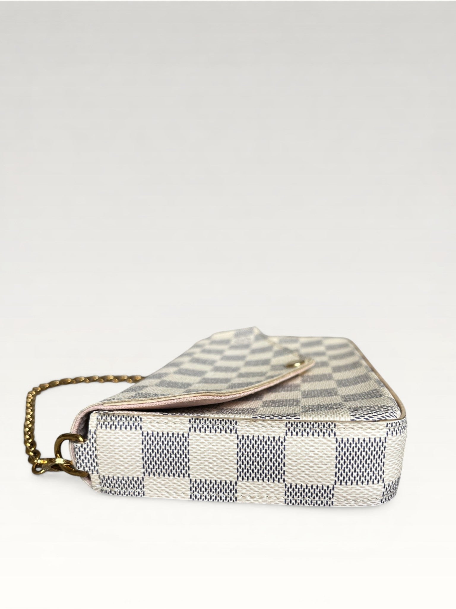 Louis Vuitton Felicie Pochette Damier Azur Coated Canvas