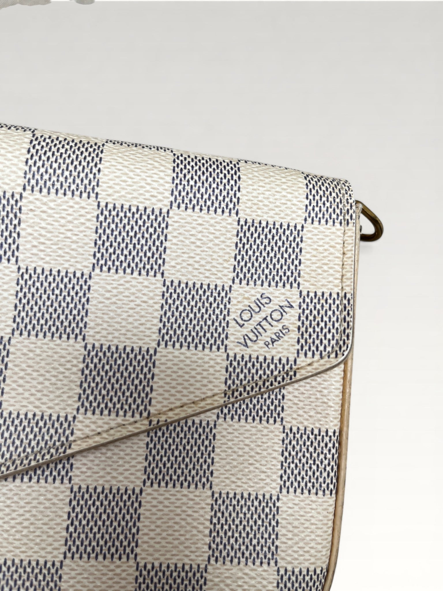 Louis Vuitton Felicie Pochette Damier Azur Coated Canvas