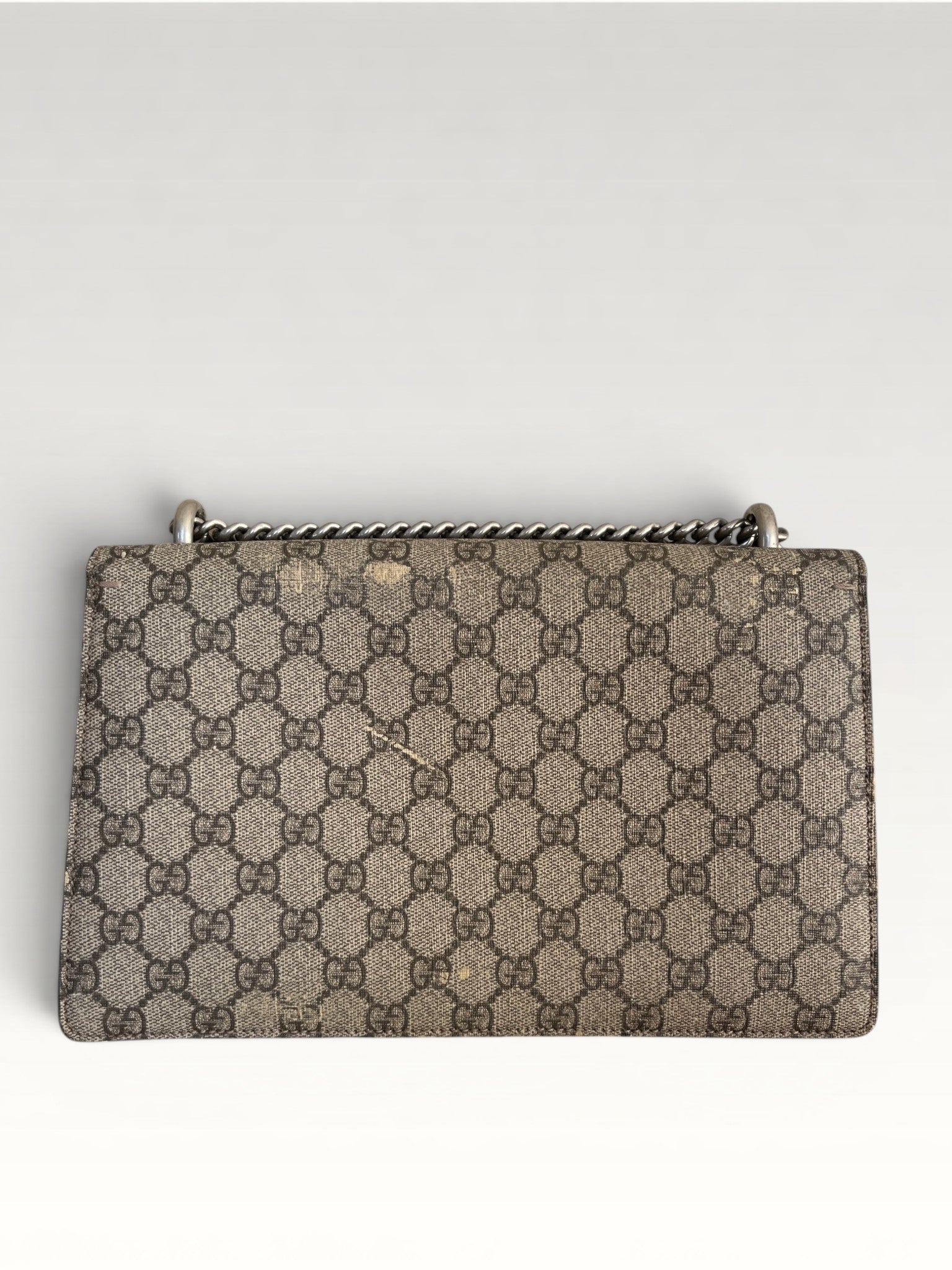 Gucci Dionysus GG Supreme Canvas Bag Yellow Suede