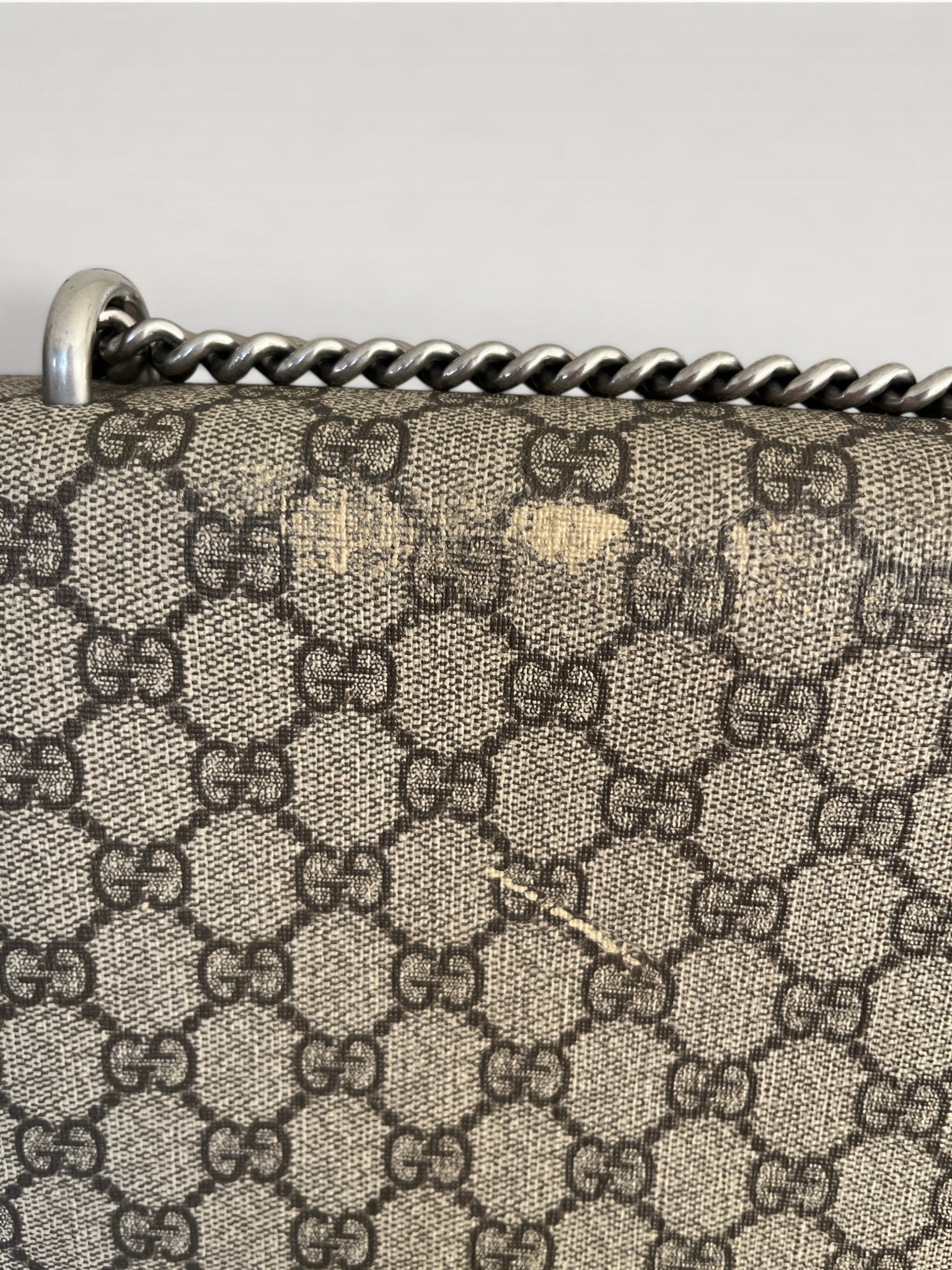 Gucci Dionysus GG Supreme Canvas Bag Yellow Suede