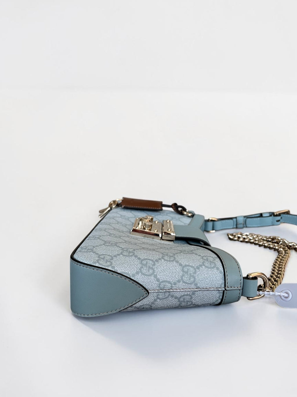 Gucci Small Padlock Shoulder Bag GG Supreme Blue