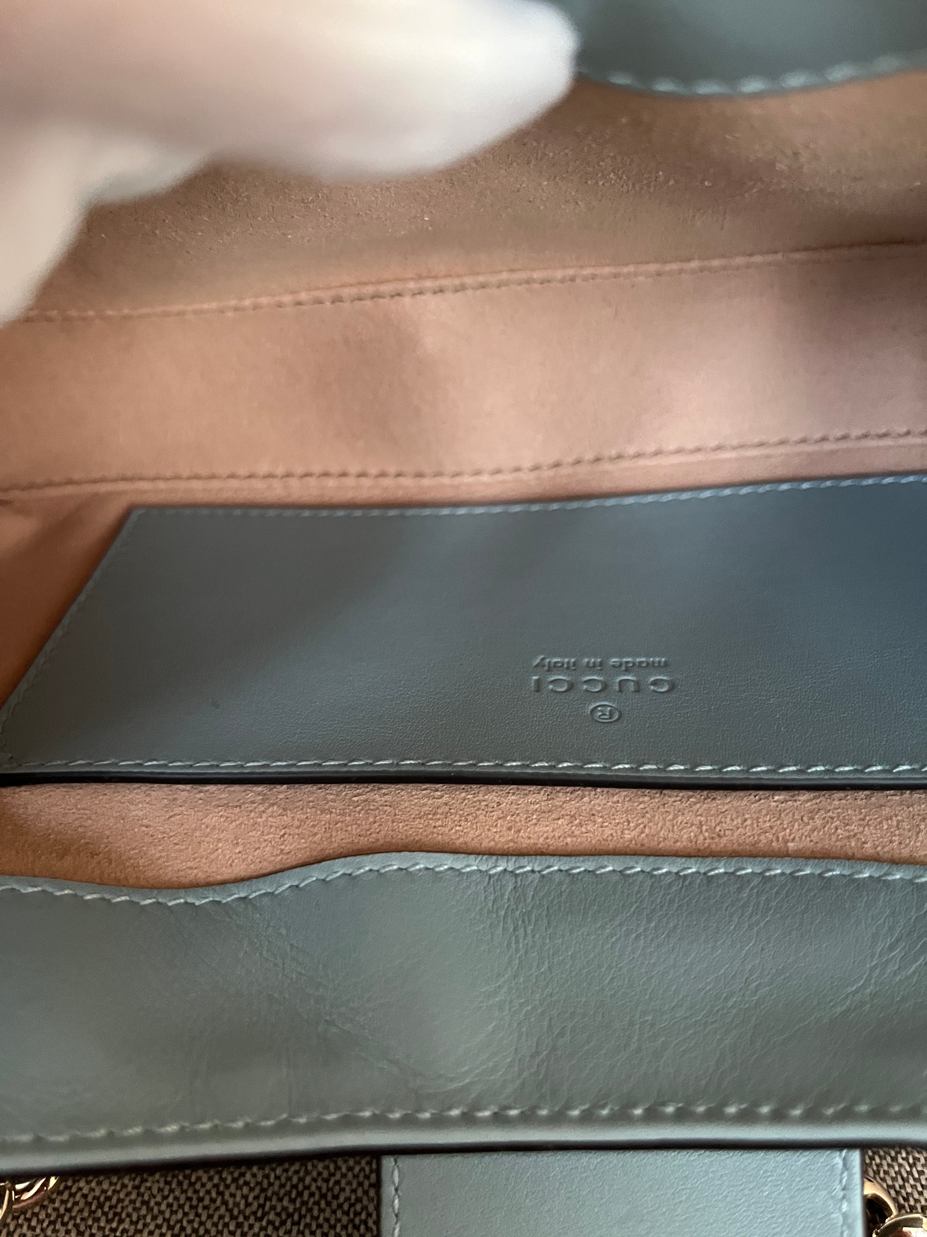 Gucci Small Padlock Shoulder Bag GG Supreme Blue
