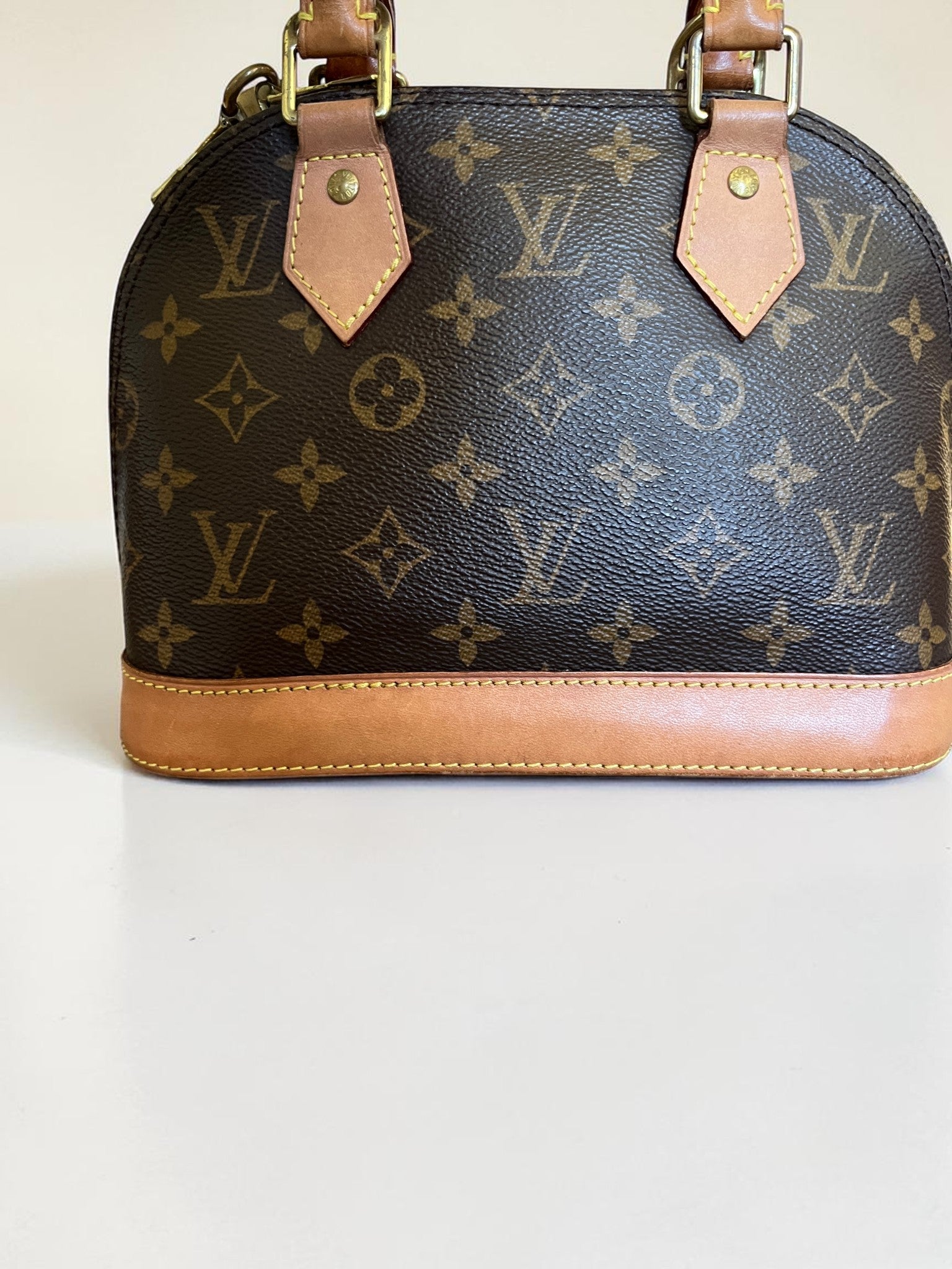 2019 Louis Vuitton Alma BB Monogram Coated Canvas