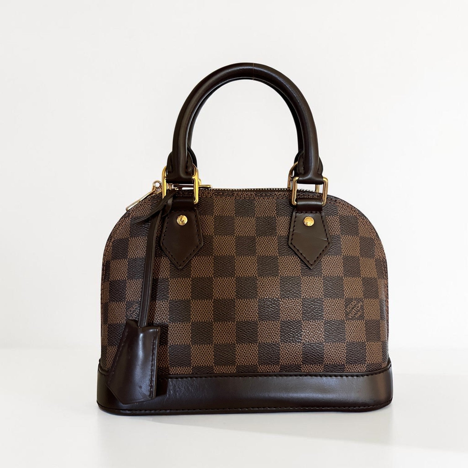 2018 Louis Vuitton Alma BB Damier Ebene Coated Canvas