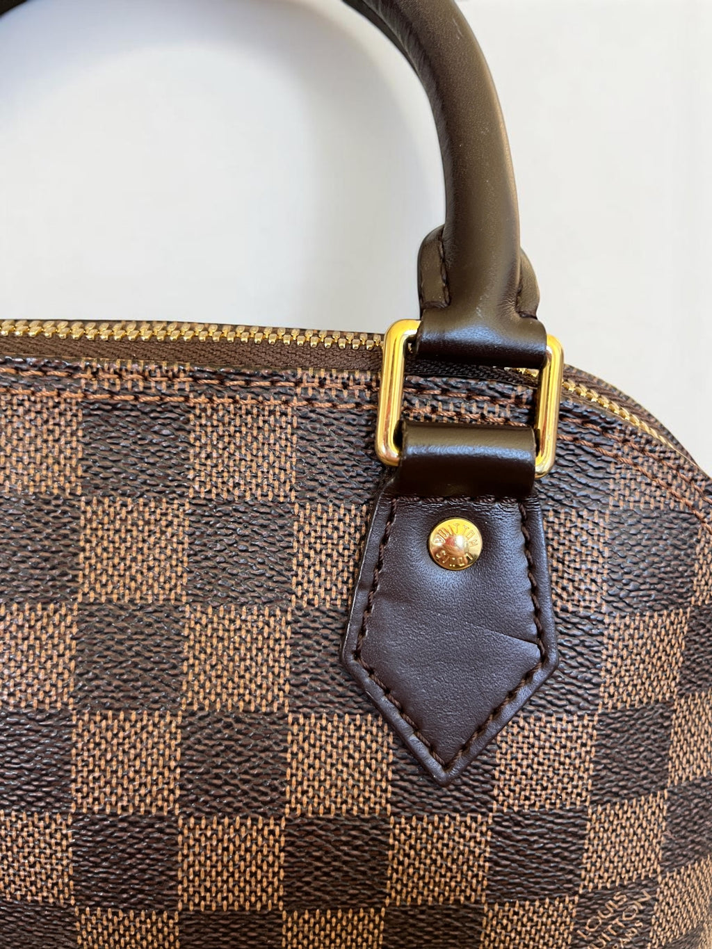 2018 Louis Vuitton Alma BB Damier Ebene Coated Canvas