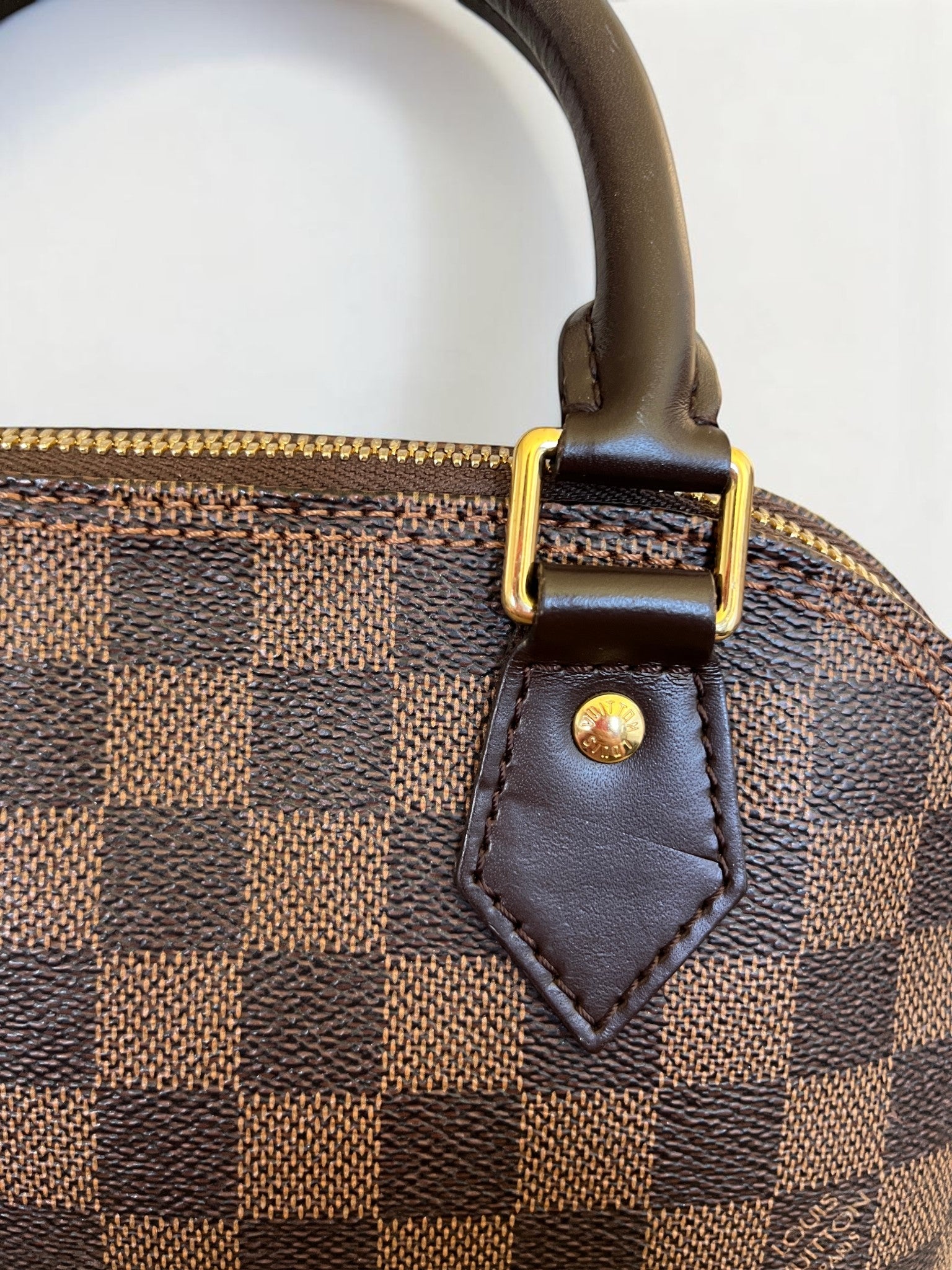 2018 Louis Vuitton Alma BB Damier Ebene Coated Canvas