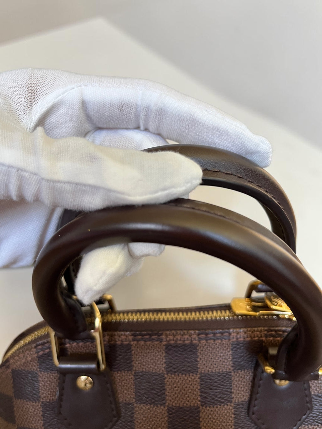 2018 Louis Vuitton Alma BB Damier Ebene Coated Canvas