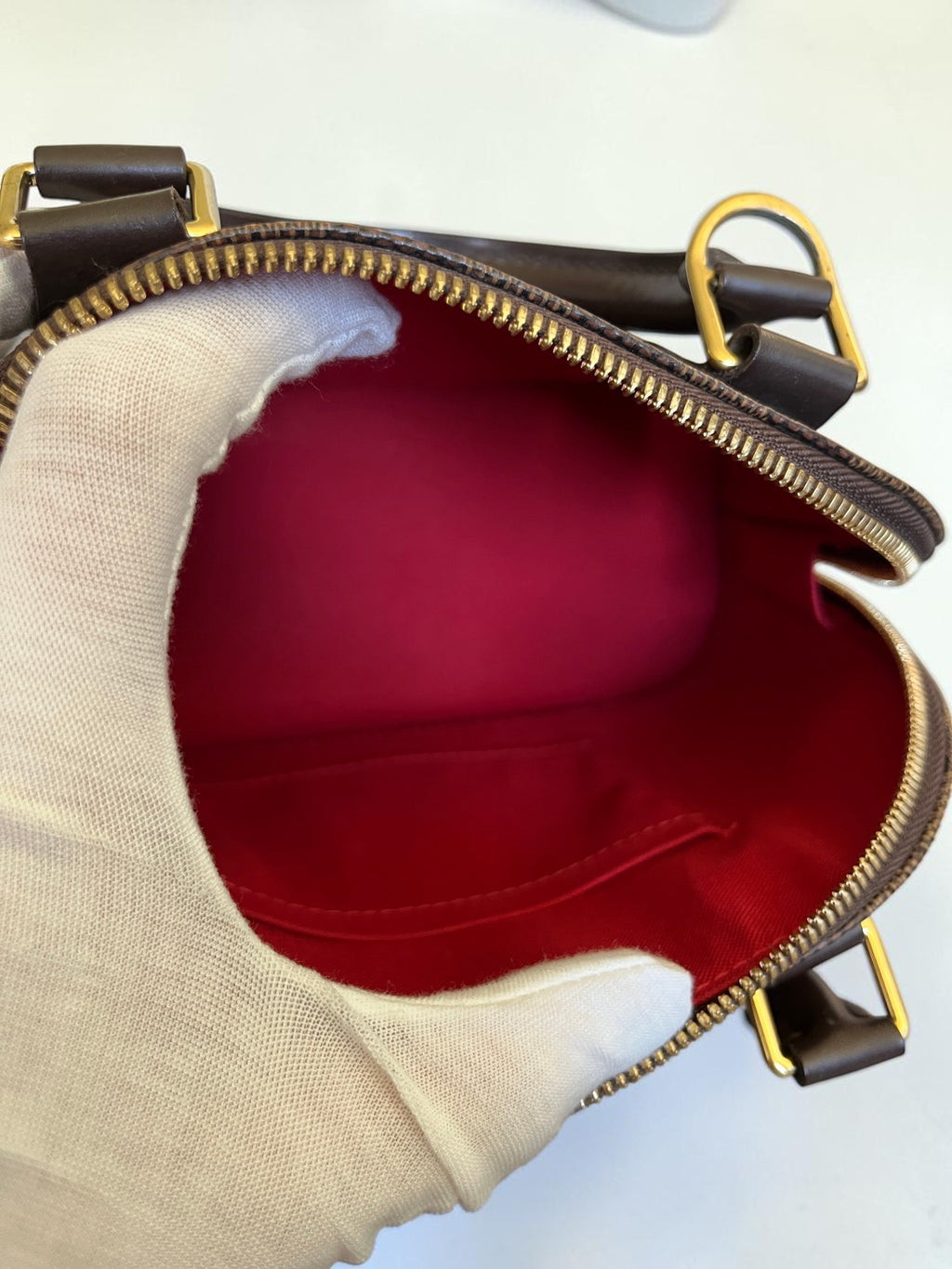 2018 Louis Vuitton Alma BB Damier Ebene Coated Canvas