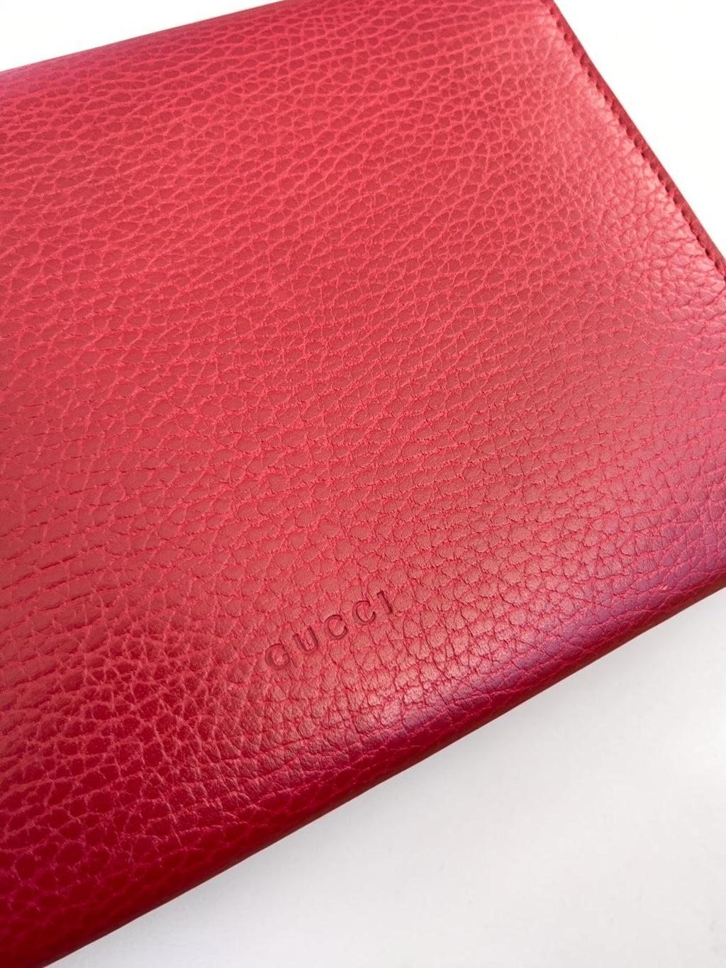 Gucci Dionysus Red Burgundy Leather Wallet On Chain