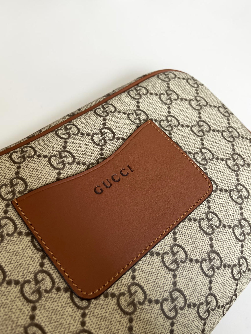 Gucci GG Emblem Crossbody Bag In Monogram Canvas