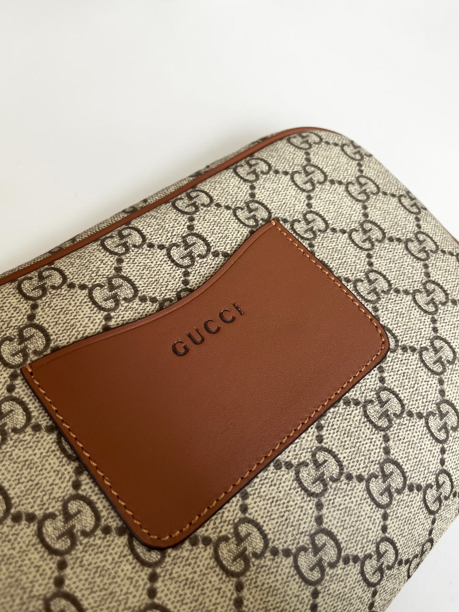 Gucci GG Emblem Crossbody Bag In Monogram Canvas