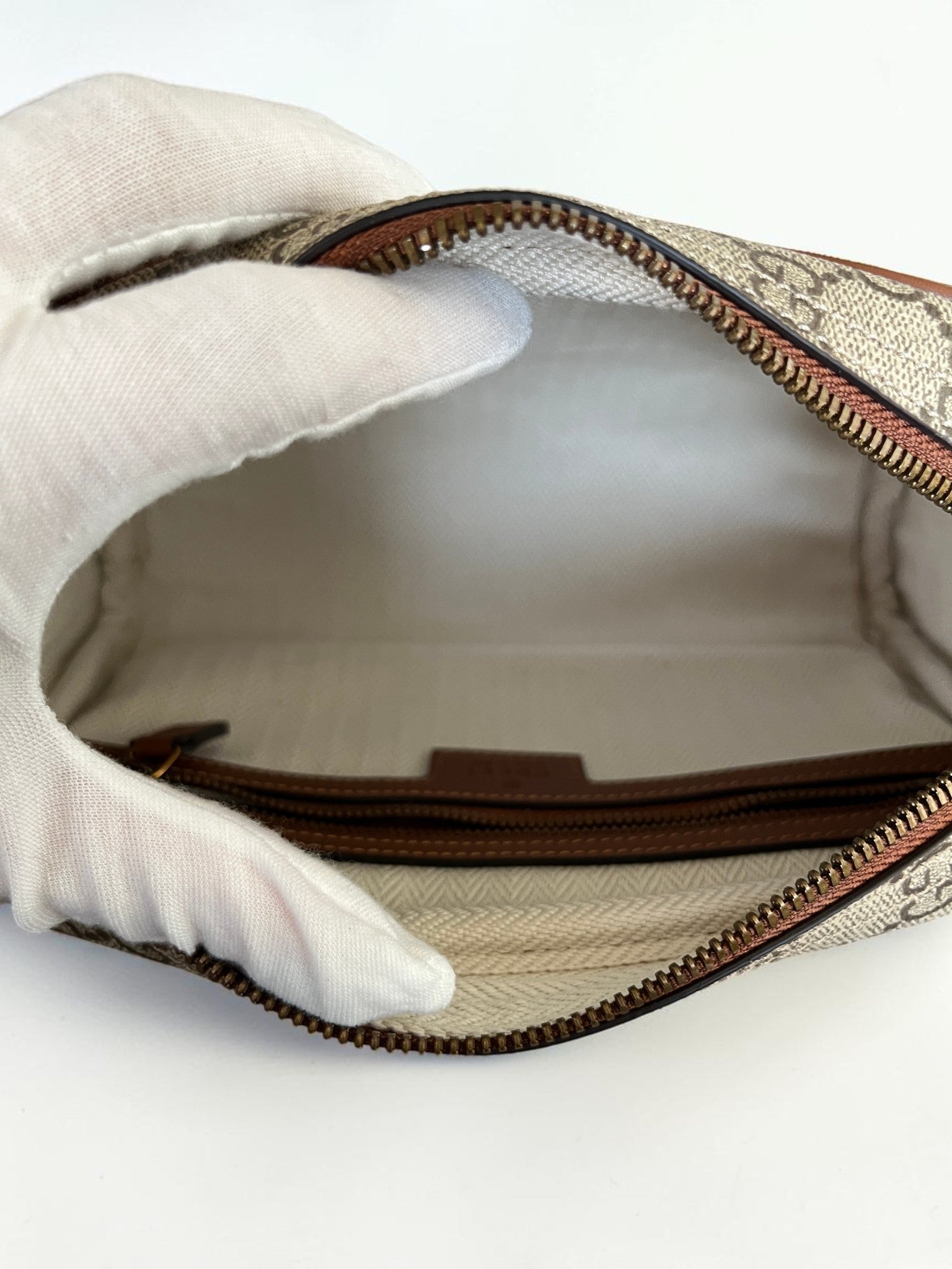 Gucci GG Emblem Crossbody Bag In Monogram Canvas