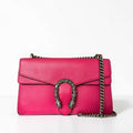 Gucci Dionysus Medium Pink Pebbled Leather Crystal Embelished