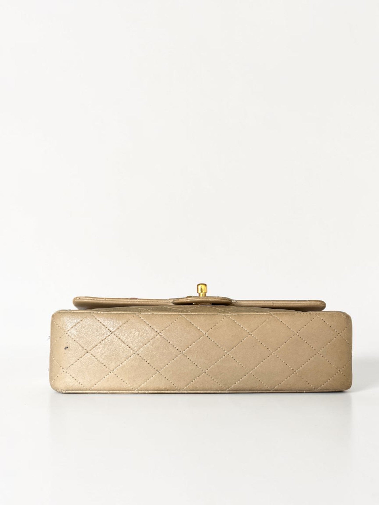 1991-1994 Chanel Medium Classic Flap Lambskin Beige