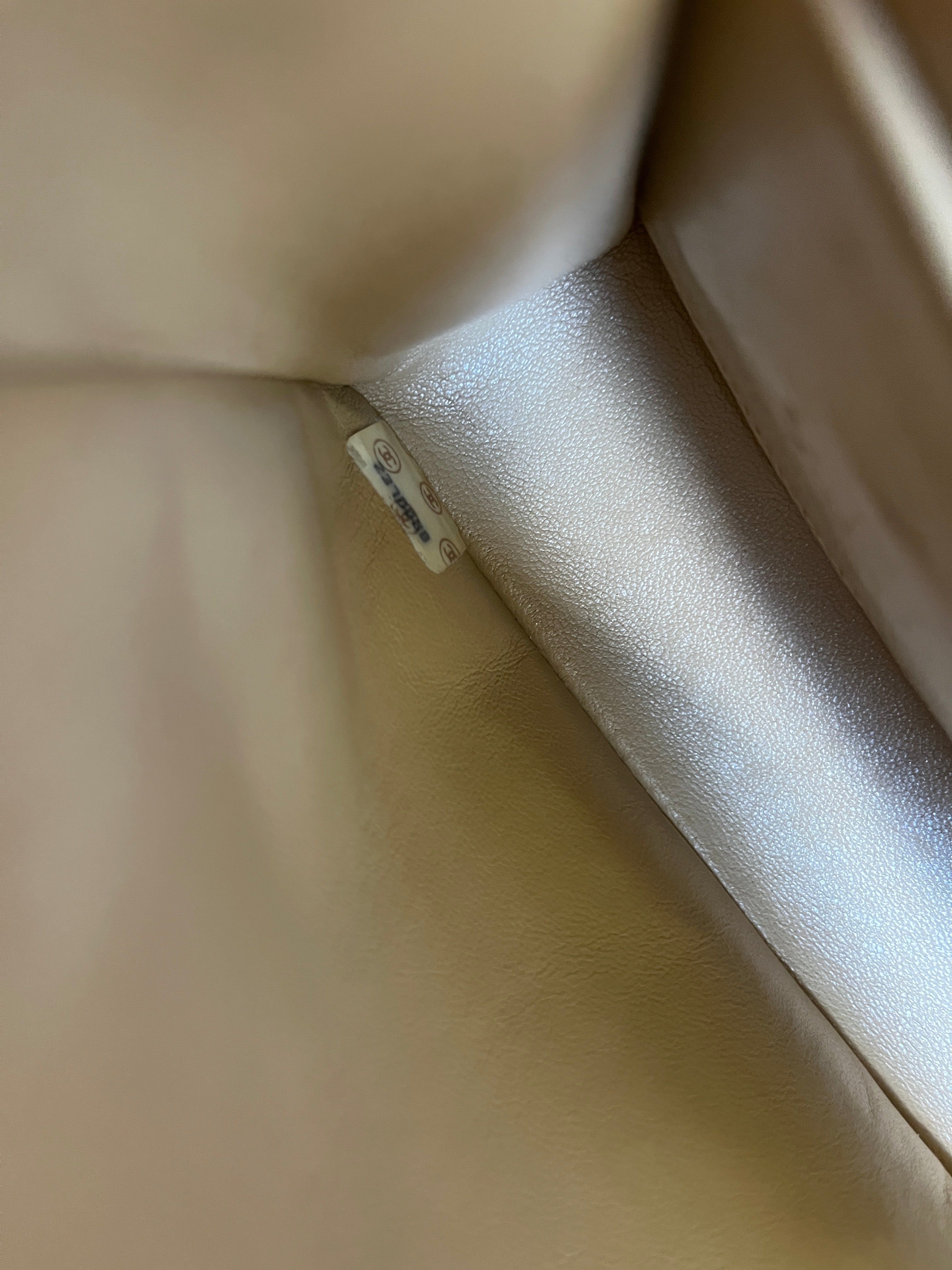1991-1994 Chanel Medium Classic Flap Lambskin Beige