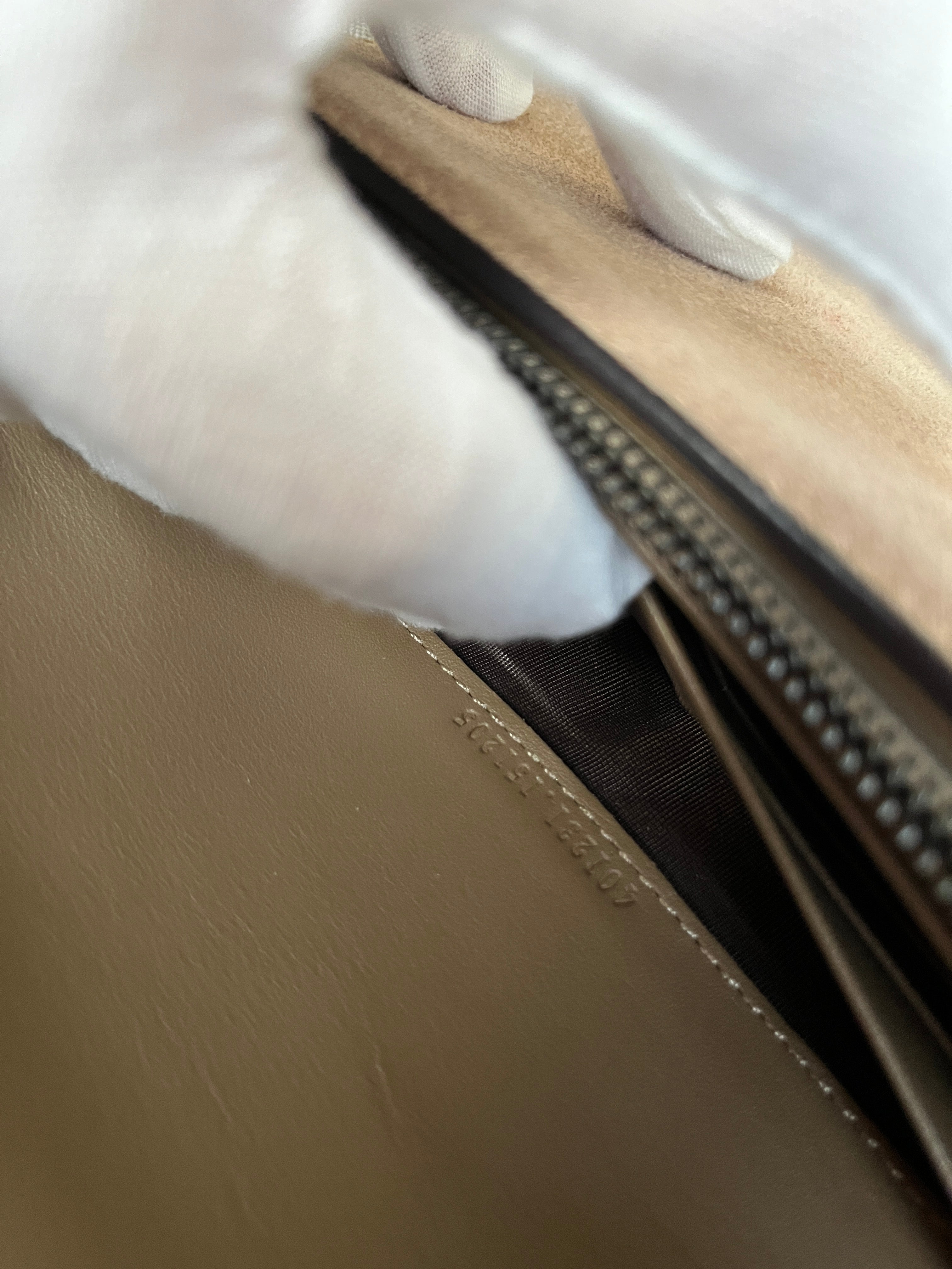 Gucci Dionysus Suede Wallet On Chain Brown