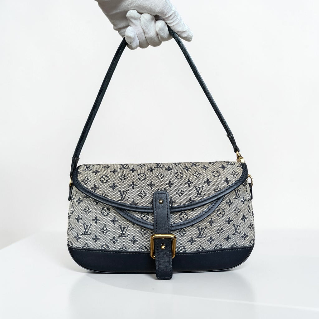 Louis Vuitton Marjorie Canvas And Leather Shoulder Bag