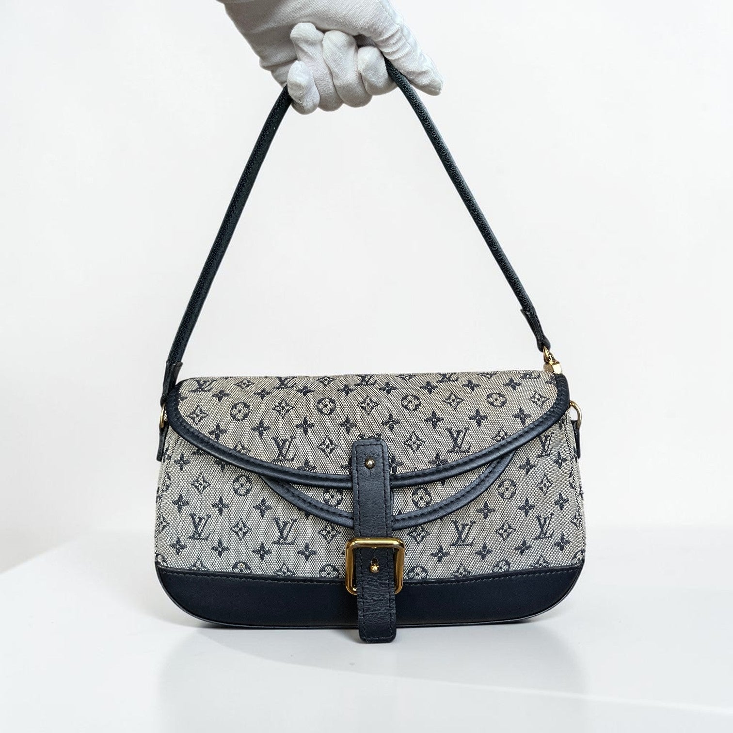 Louis Vuitton Marjorie Canvas And Leather Shoulder Bag
