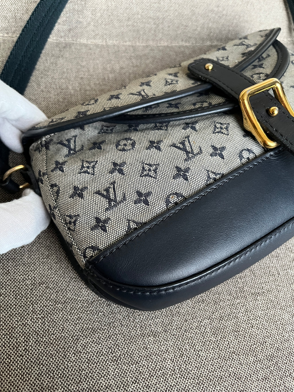 Louis Vuitton Marjorie Canvas And Leather Shoulder Bag