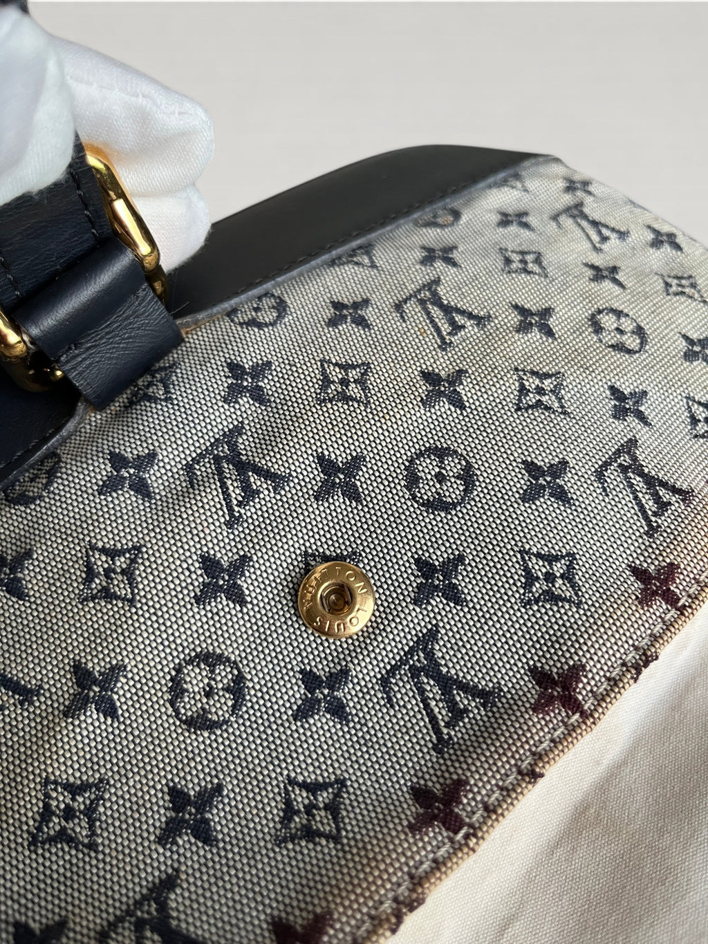 Louis Vuitton Marjorie Canvas And Leather Shoulder Bag