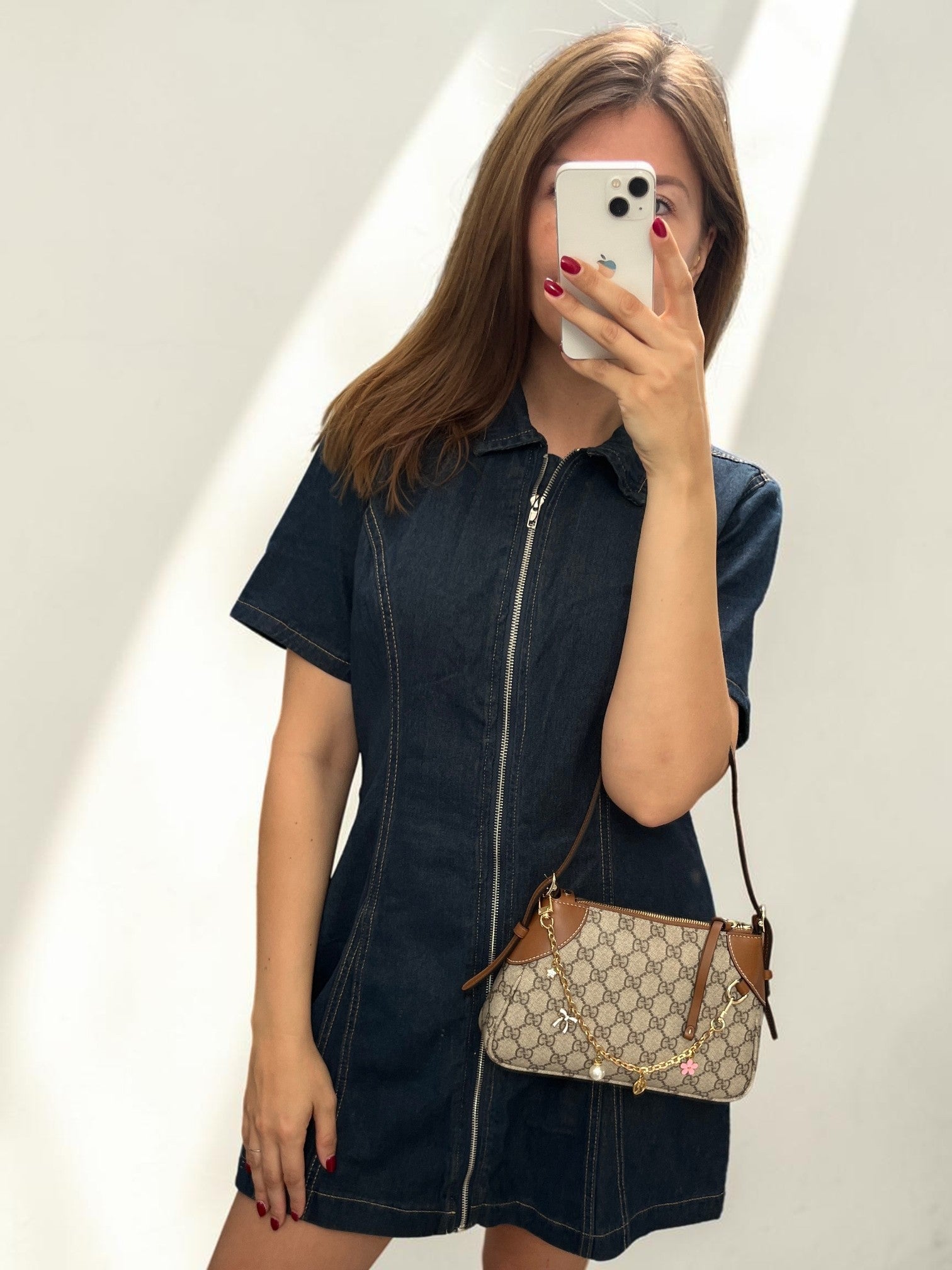 Gucci Emblem GG Small Shoulder Bag