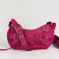 Balenciaga Le Cagole S Neon Pink Leather