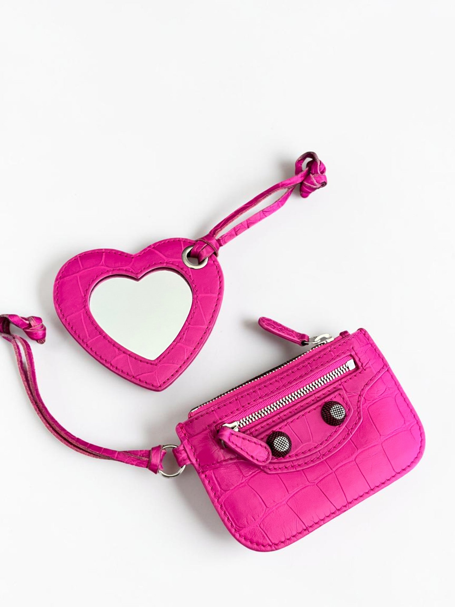 Balenciaga Le Cagole S Neon Pink Leather