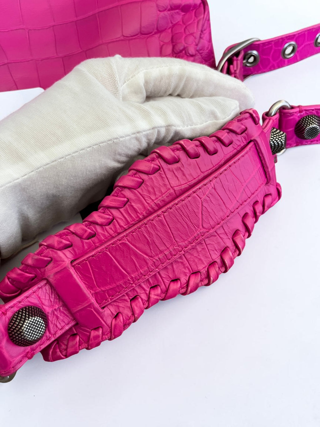 Balenciaga Le Cagole S Neon Pink Leather
