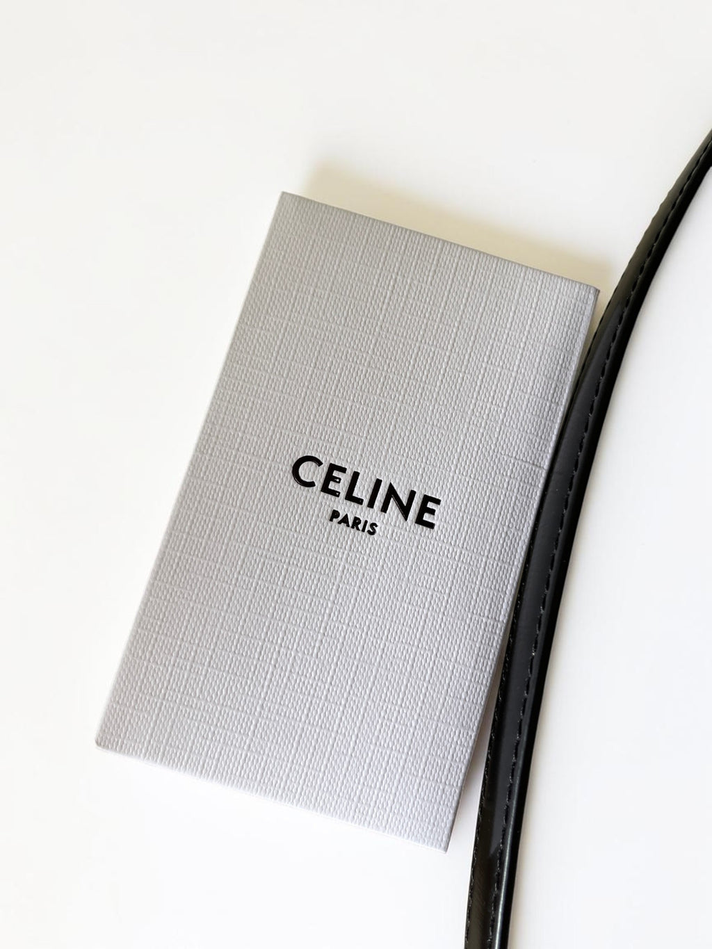 Celine Triomphe Claude Bag In Black Smooth Leather