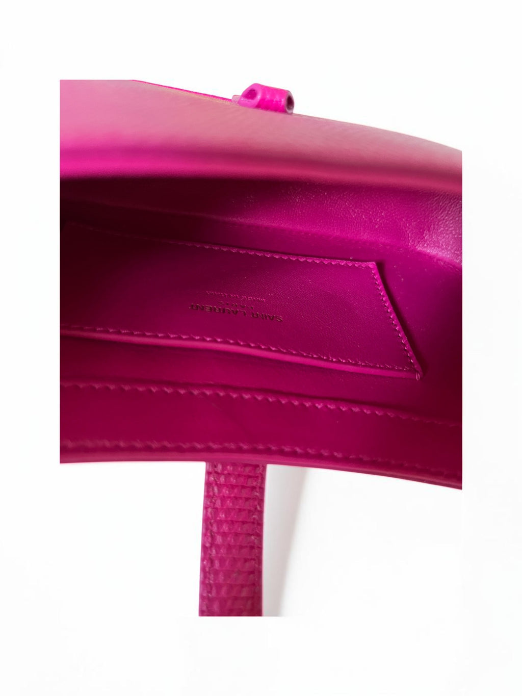 Saint Laurent 5 a 7 Mini Bag Lizard Embossed Leather
