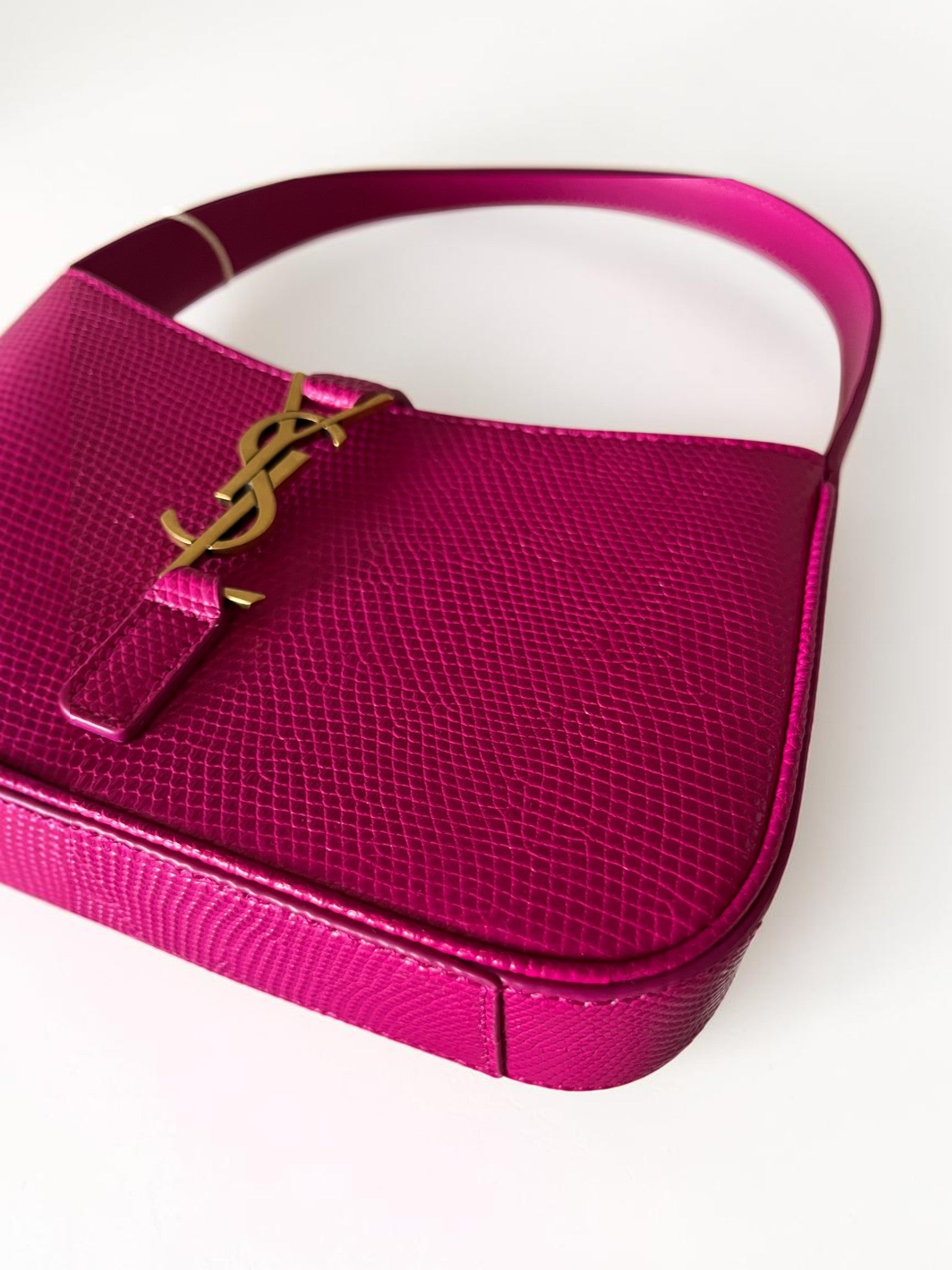 Saint Laurent 5 a 7 Mini Bag Lizard Embossed Leather