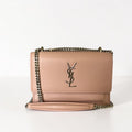 Saint Laurent Mini Sunset Bag Powder Pink
