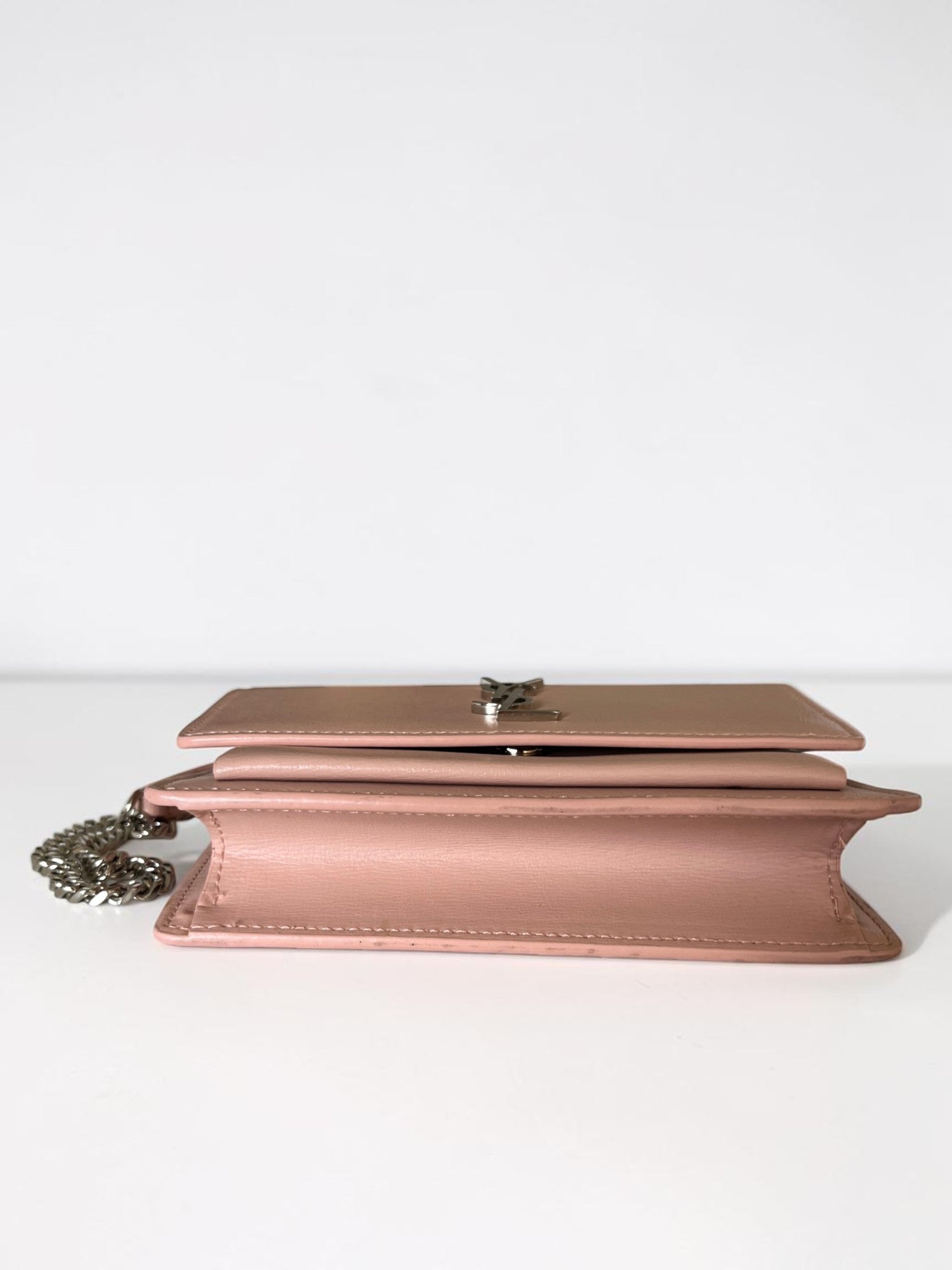 Saint Laurent Mini Sunset Bag Powder Pink
