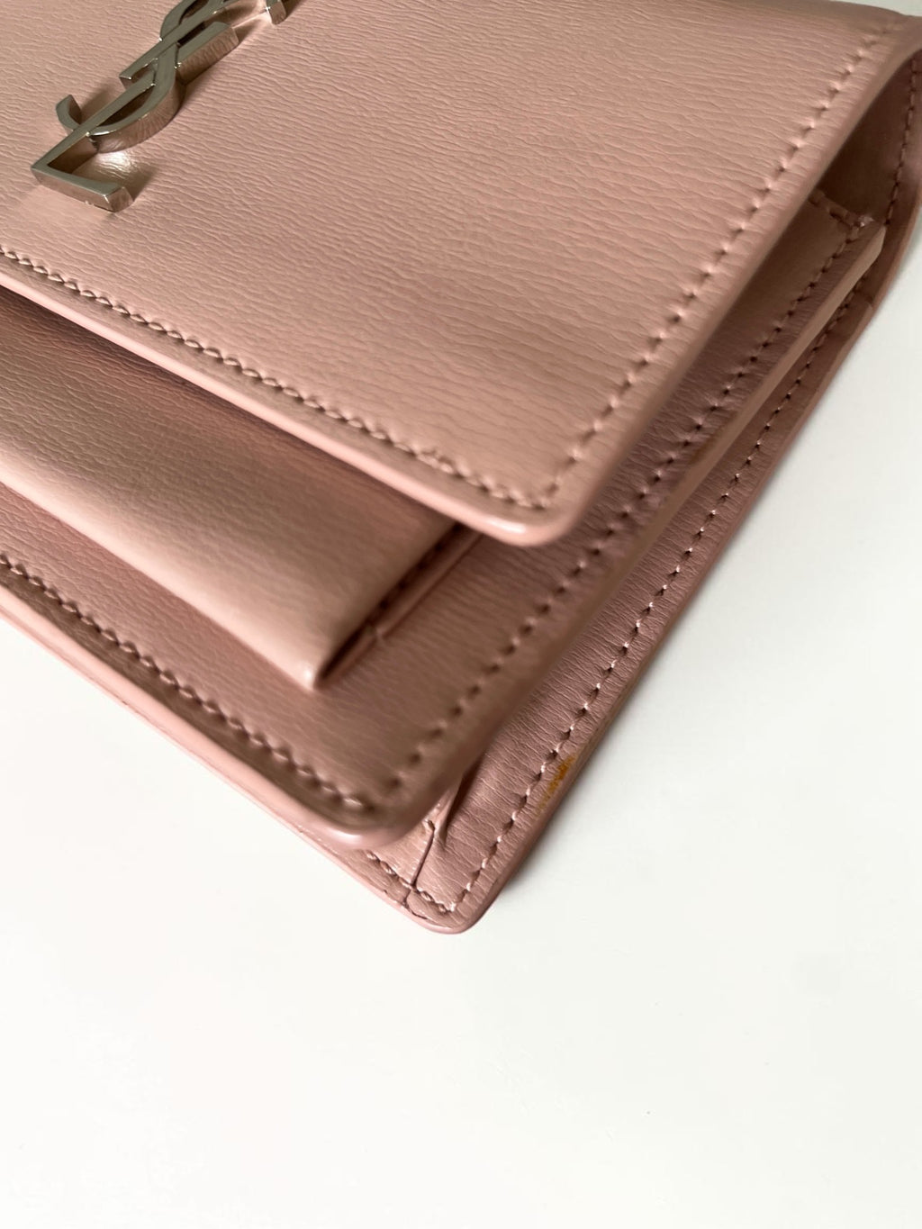 Saint Laurent Mini Sunset Bag Powder Pink