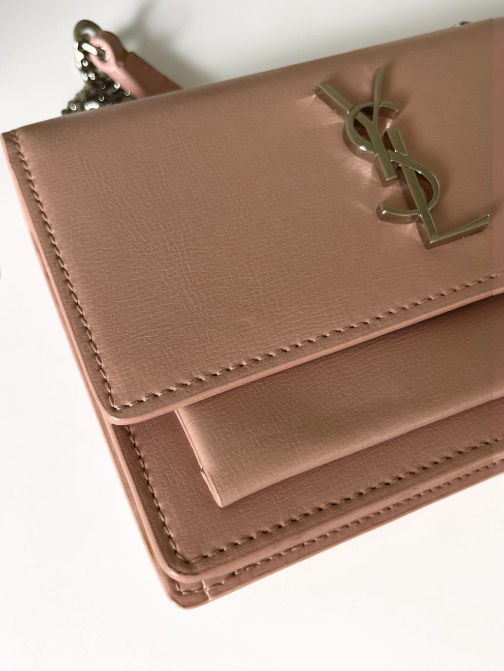 Saint Laurent Mini Sunset Bag Powder Pink