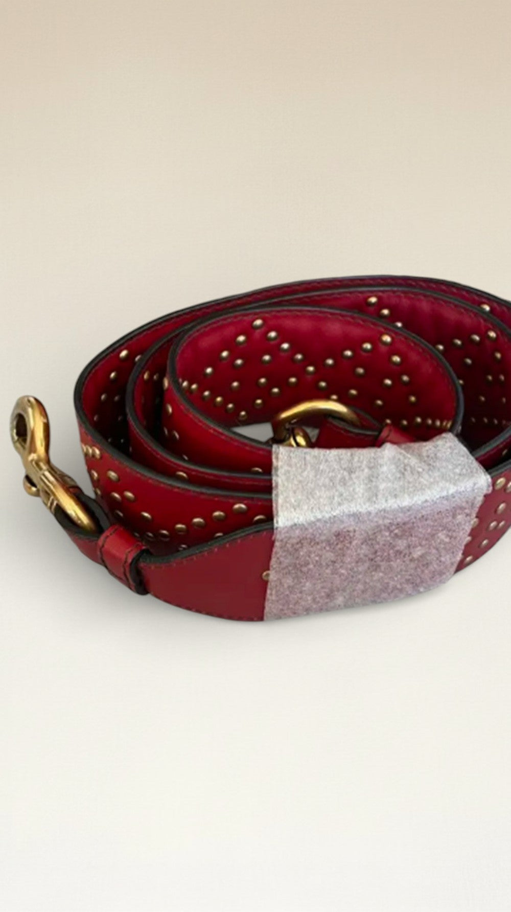 Dior Lady Dior Mini Bag With Metal Studs Burgundy Leather