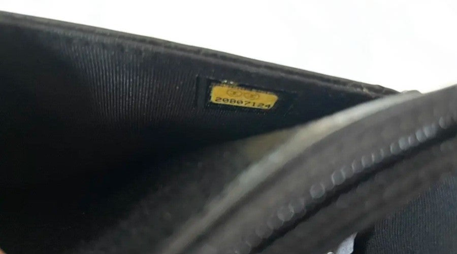 2014-2015 Chanel Classic Wallet On Chain Caviar Leather Black Silver Hardware